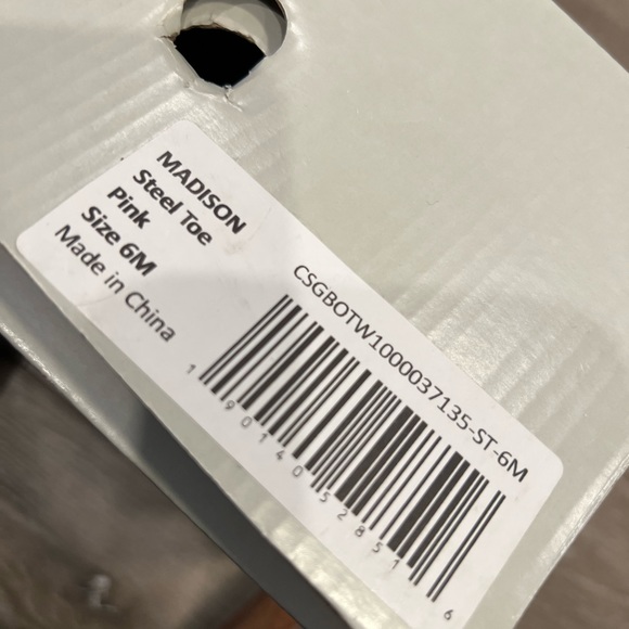 Women’s Safety Girl Pink Steel Toe Faux Fur lined size 6 non slip boots - Picture 7 of 9